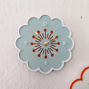 Ban.do Retro Scalloped Daisy Wall Clock in Mint by MostlyJustTired